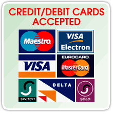 We accept credit cards